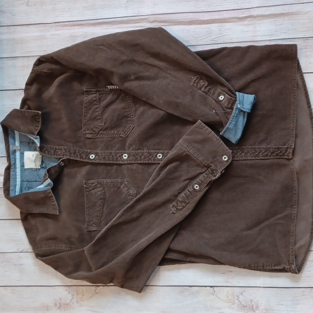 Toad and Co. Corduroy button up. Brown. Men's Large.